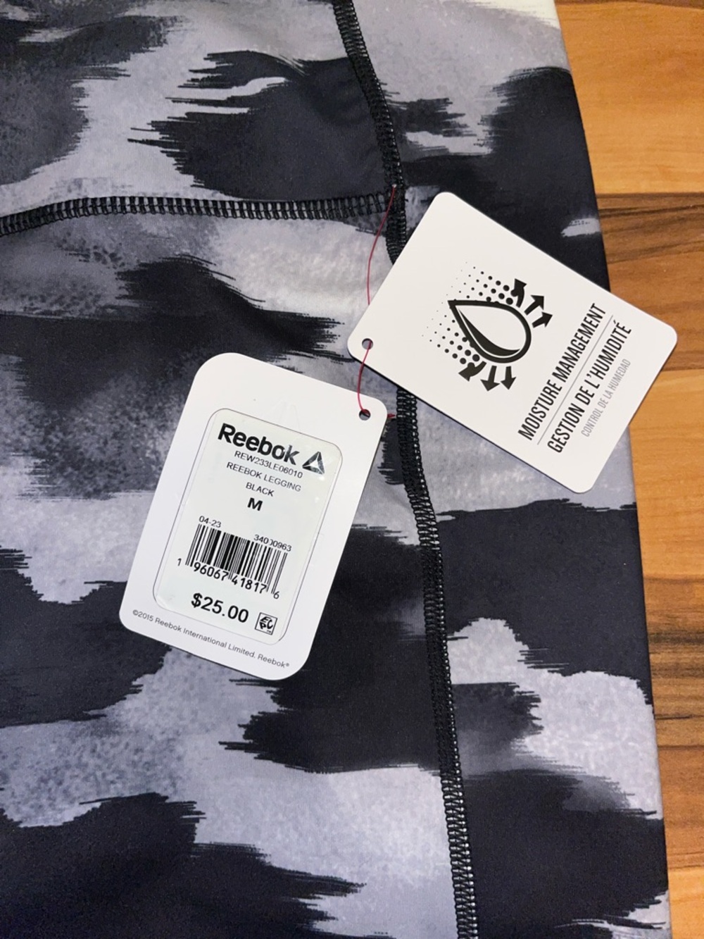 NWT Reebok Getaway High Rise Print 7/8 Leggings - Picture 5 of 8